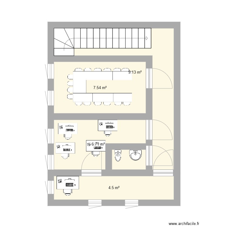 etage zone3. Plan de 0 pièce et 0 m2