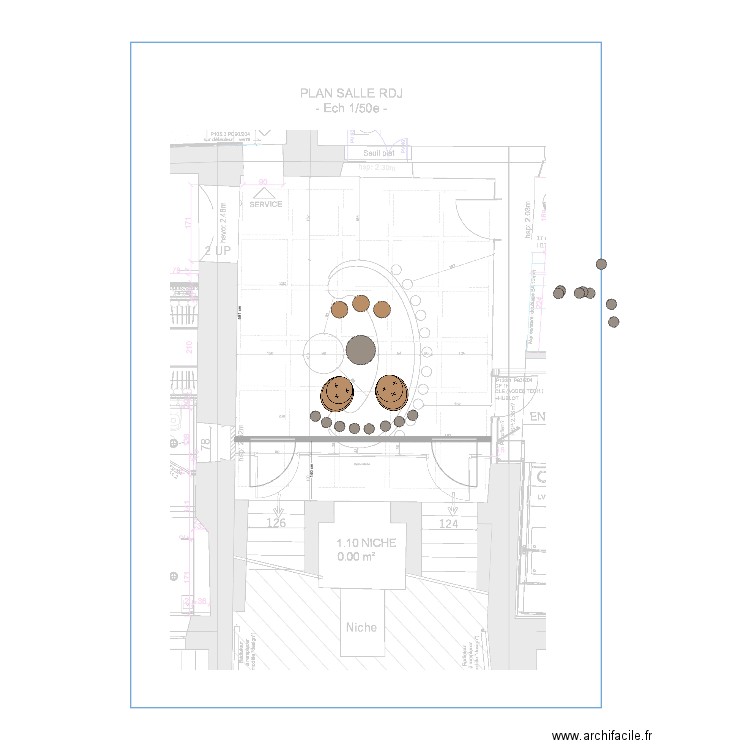 salon RDJ 1. Plan de 0 pièce et 0 m2