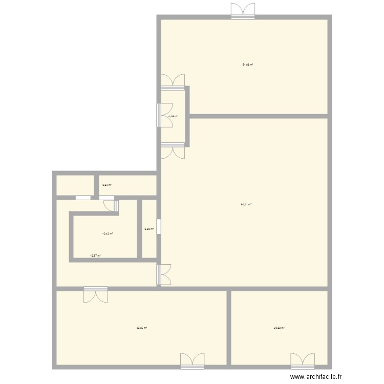 gemo. Plan de 9 pièces et 253 m2