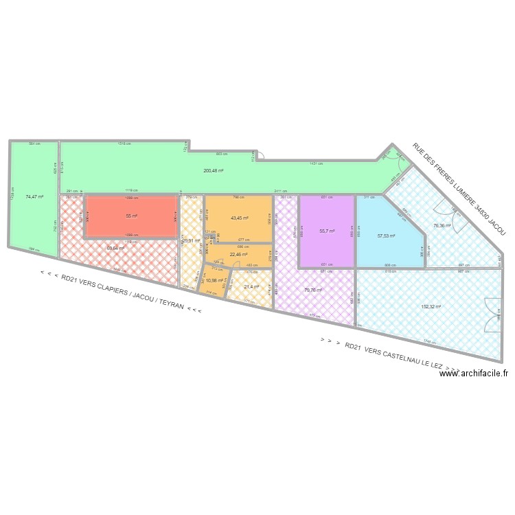 AK99 APPART MV 27032023 AVEC COTES. Plan de 0 pièce et 0 m2