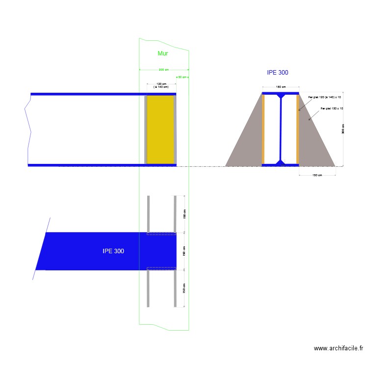 Renfort appui IPE. Plan de 0 pièce et 0 m2