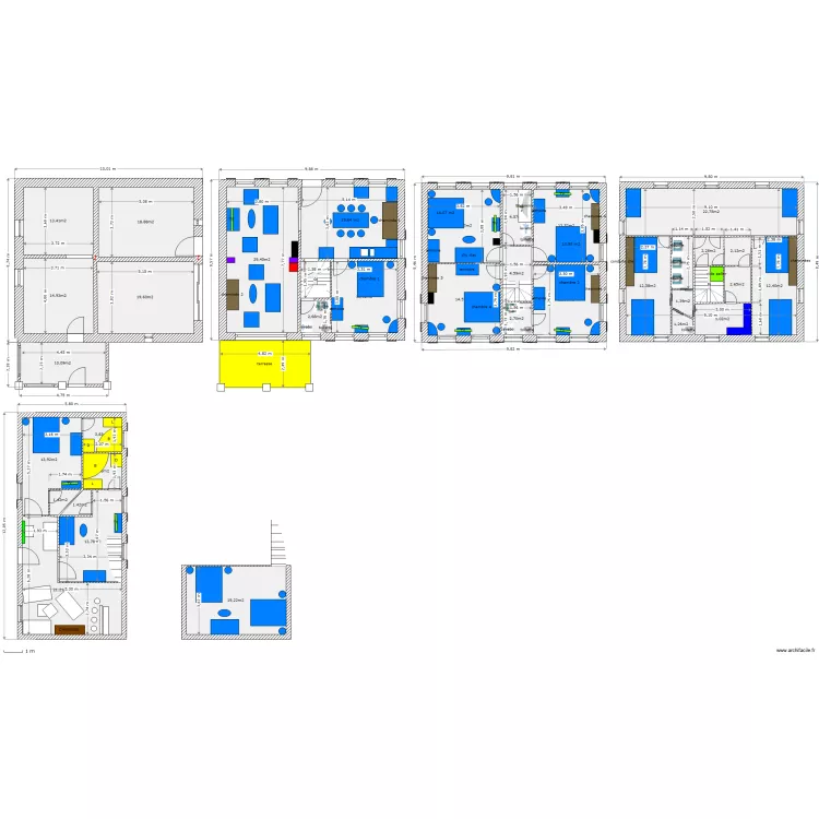 plans d'ex&eacute;cution 5 fen&ecirc;tres grenier. Plan de 