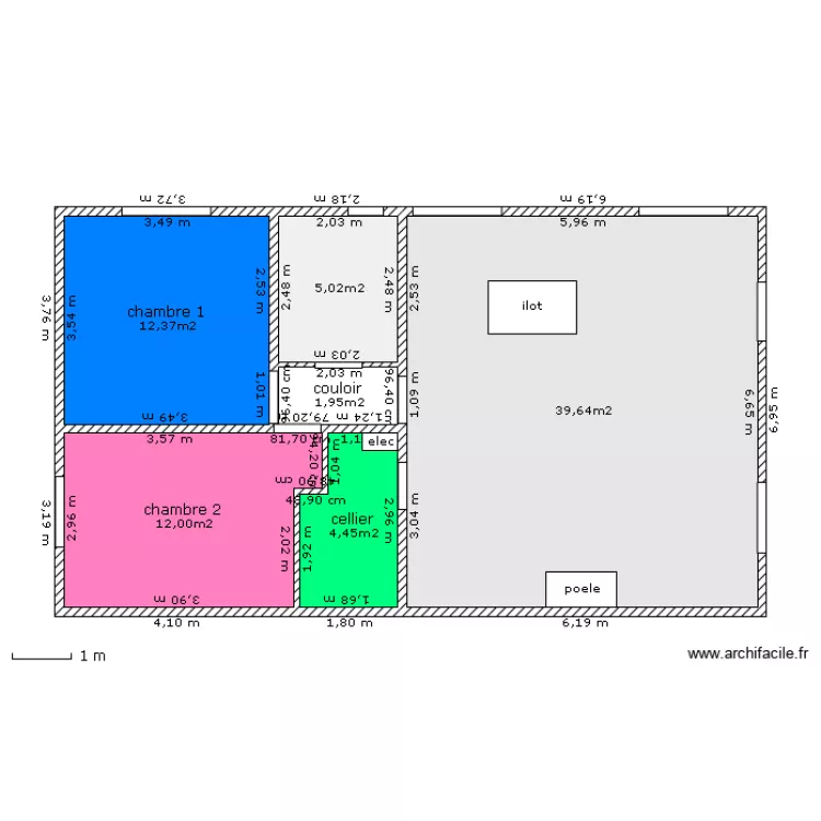 garage. Plan de 