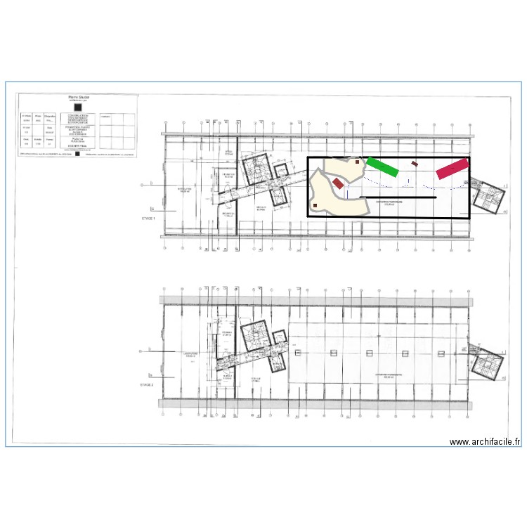 myco 1 er et 2 ème age de glace. Plan de 3 pièces et 63 m2