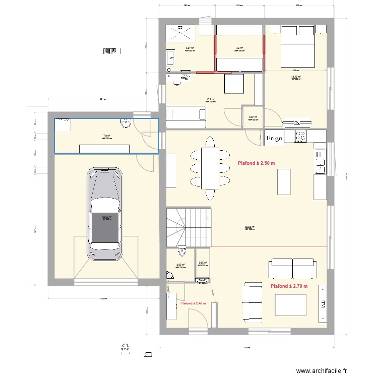 maison. Plan de 0 pièce et 0 m2