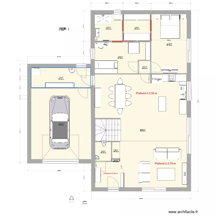 maison. Plan de 