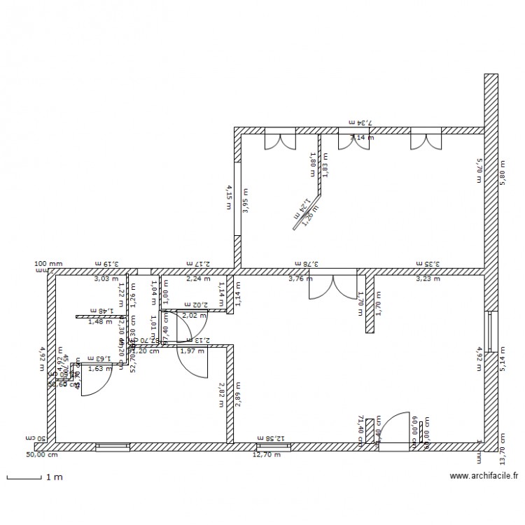 Maison Mazé. Plan de 0 pièce et 0 m2