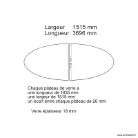 Plateau de la Table et  ou Bureau