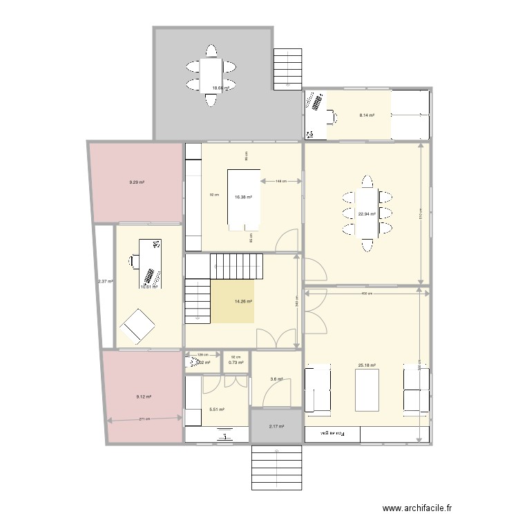 Raquette rez V6. Plan de 0 pièce et 0 m2