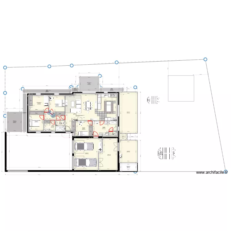 Maison 5. Plan de 