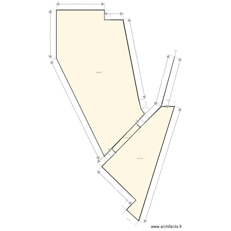 Fondecave millas. Plan de 0 pièce et 0 m2