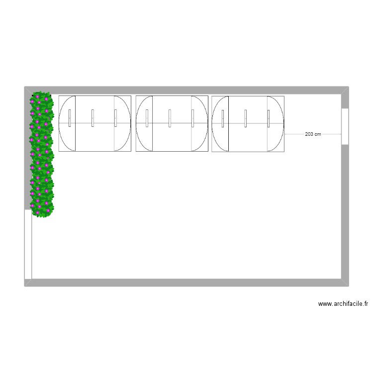 copro Belgrand . Plan de 1 pièce et 73 m2