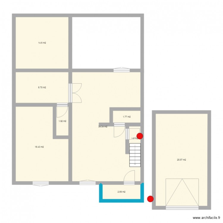 Maison RDC V1 Wallbox 2. Plan de 0 pièce et 0 m2