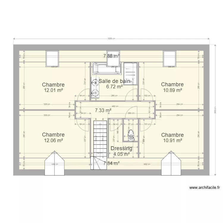MAILLET ROZIER ETAGE. Plan de 