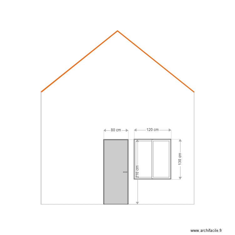 pignon est. Plan de 0 pièce et 0 m2