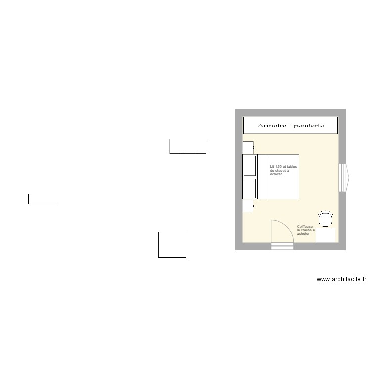 Chambre 1. Plan de 0 pièce et 0 m2