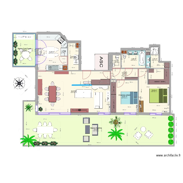Appart3. Plan de 0 pièce et 0 m2