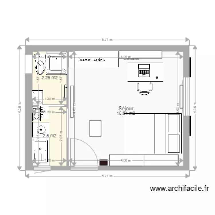 StudioPicpus Variante 1. Plan de 