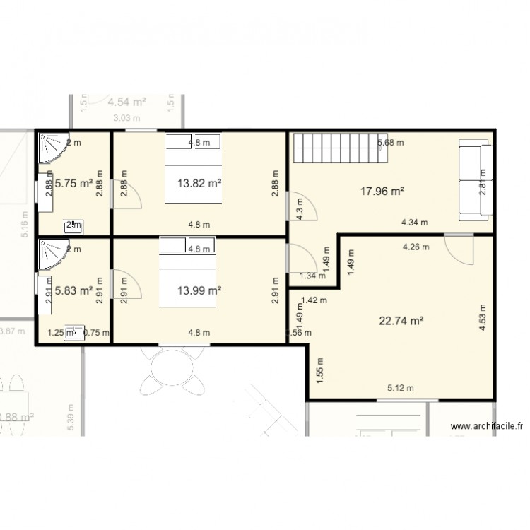 Projet Maison r1 Gaelle. Plan de 0 pièce et 0 m2