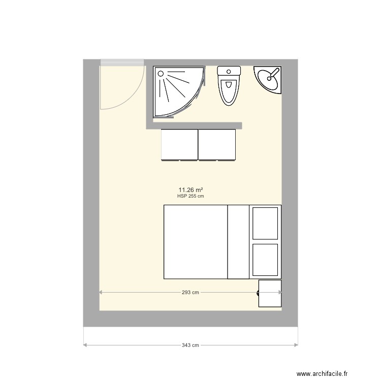 SDB Sequoia. Plan de 0 pièce et 0 m2