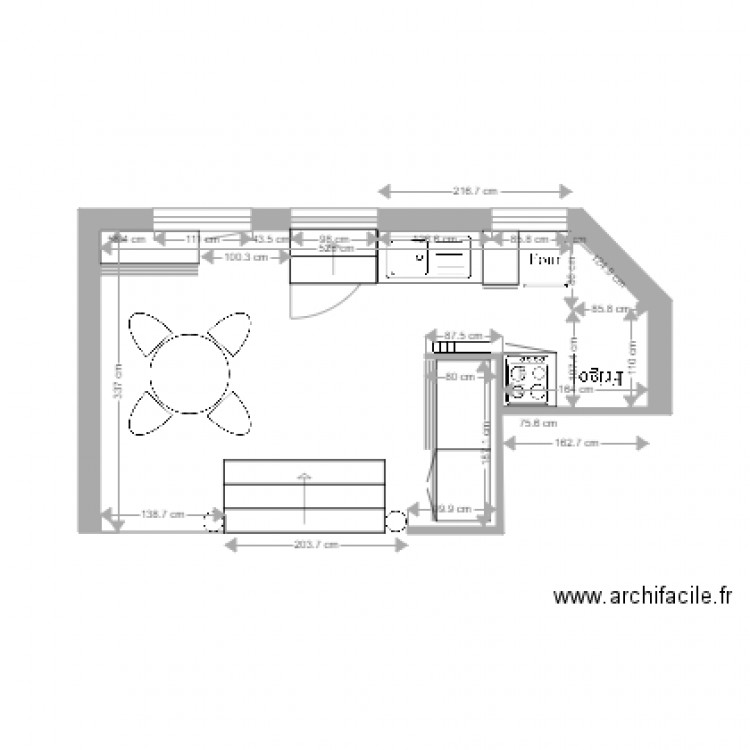 Cuisine 3. Plan de 0 pièce et 0 m2