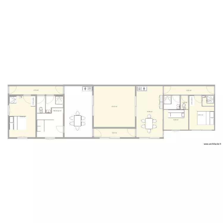 MAISON SUZ ET JC. Plan de 