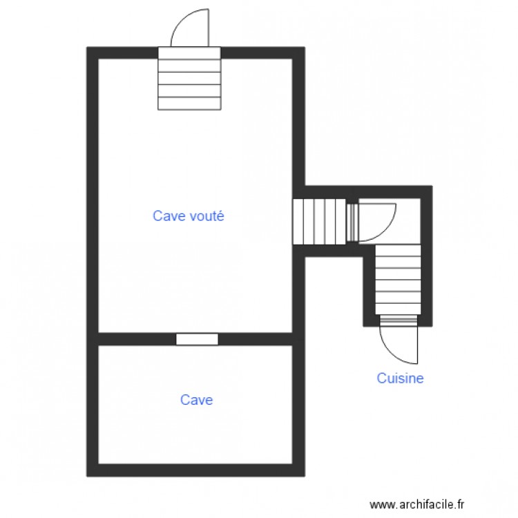 collette vouté. Plan de 0 pièce et 0 m2