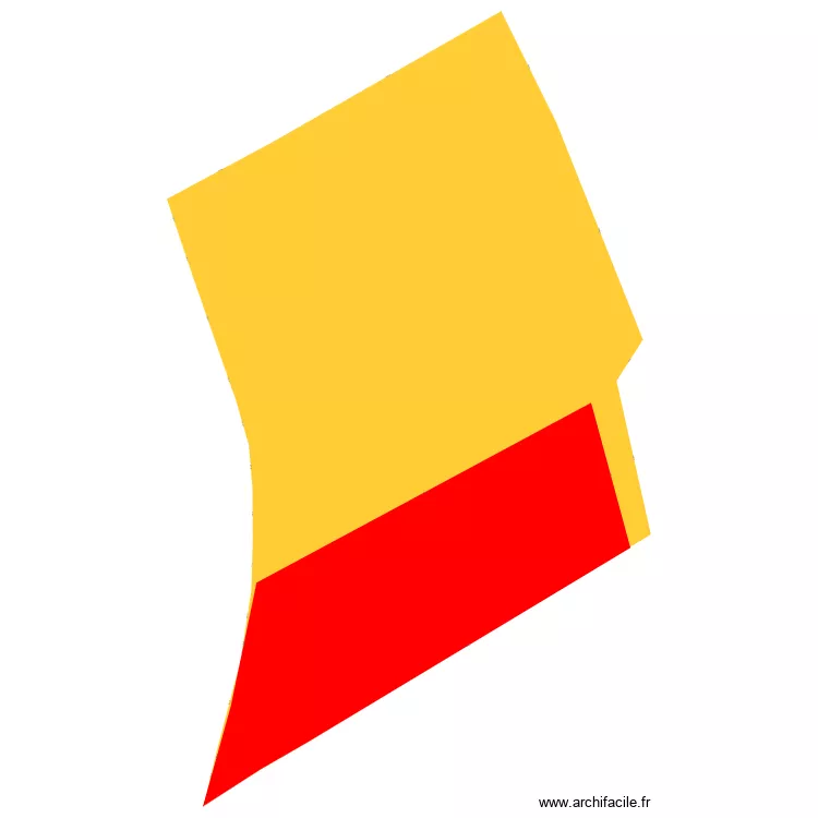 Parcelle cadastre auriol avec Parecelle scind&eacute;e. Plan de 