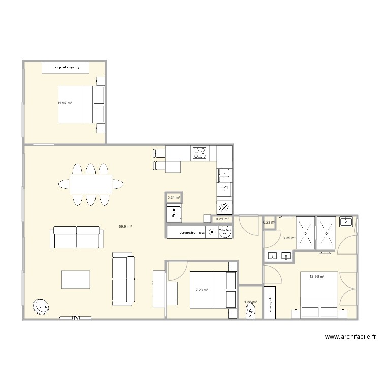 Pornichet porteur V1. Plan de 0 pièce et 0 m2