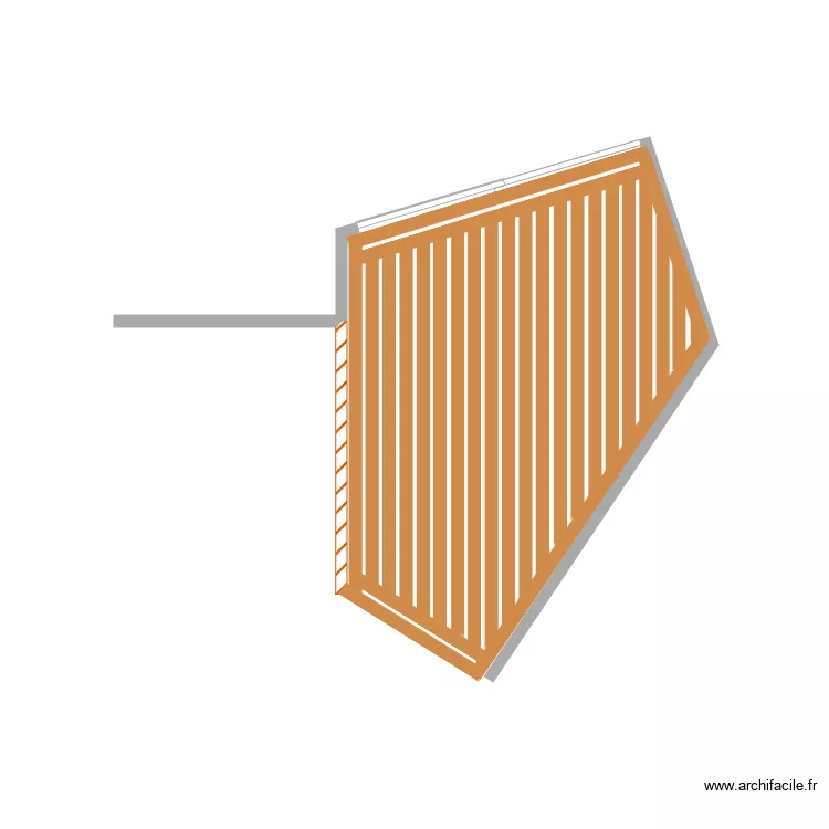 cap terrasse simple. Plan de 