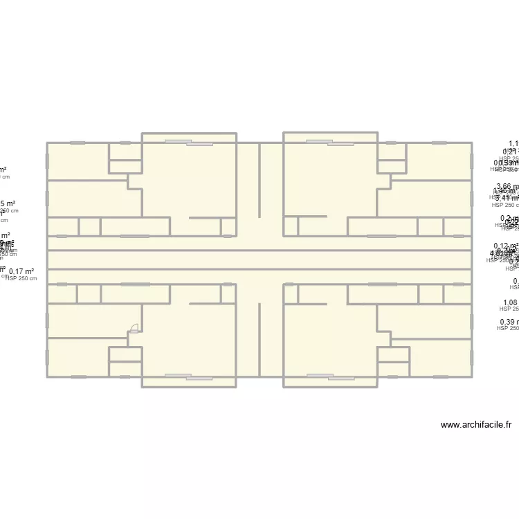 4 fois 3 Pièces. Plan de 4 fois 3 Pièces. Plan de