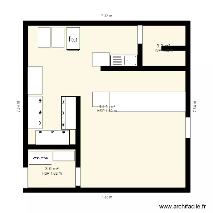 LA MIE DOREE. Plan de 