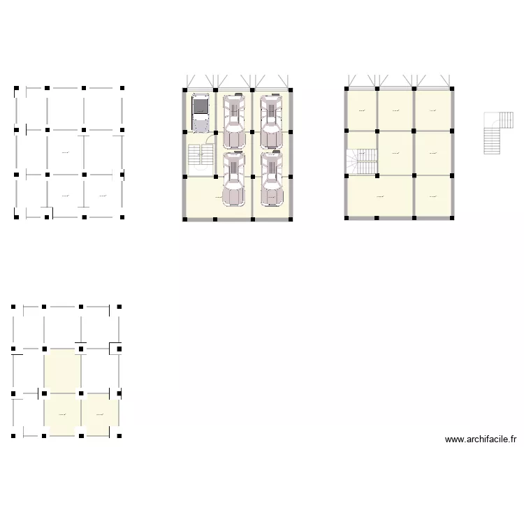 VILLA N1. Plan de 