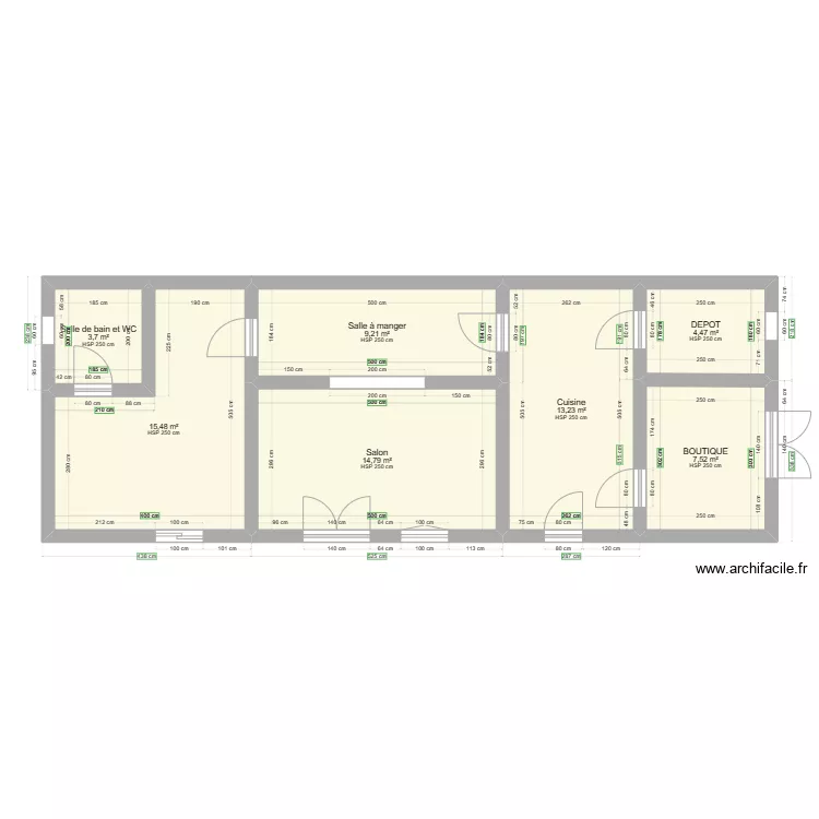 MAISON LUBUMBASHI. Plan de 