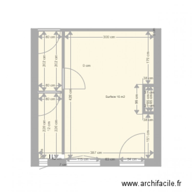 CUISINE VIDE ACTUELLE. Plan de 0 pièce et 0 m2