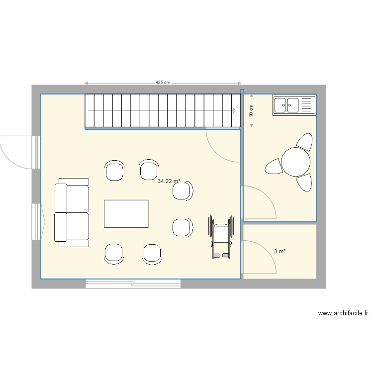 RDC cabinet Terlon. Plan de 0 pièce et 0 m2