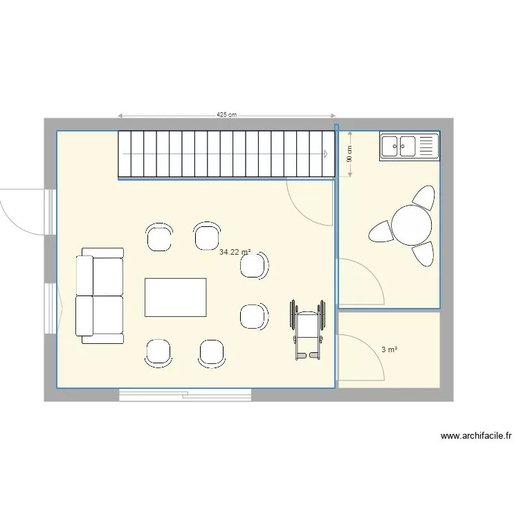 RDC cabinet Terlon. Plan de 