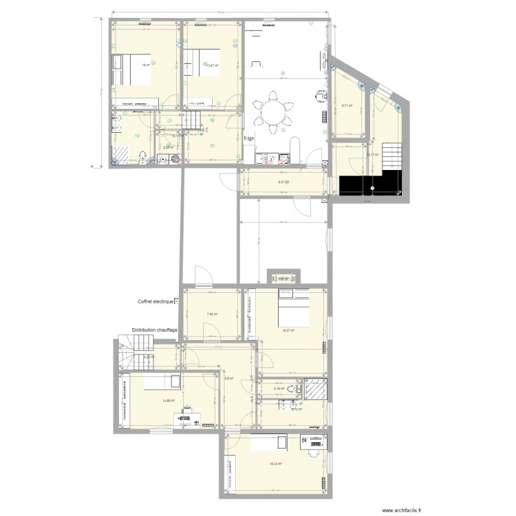 Benney 1er étage Juillet 2017. Plan de 0 pièce et 0 m2