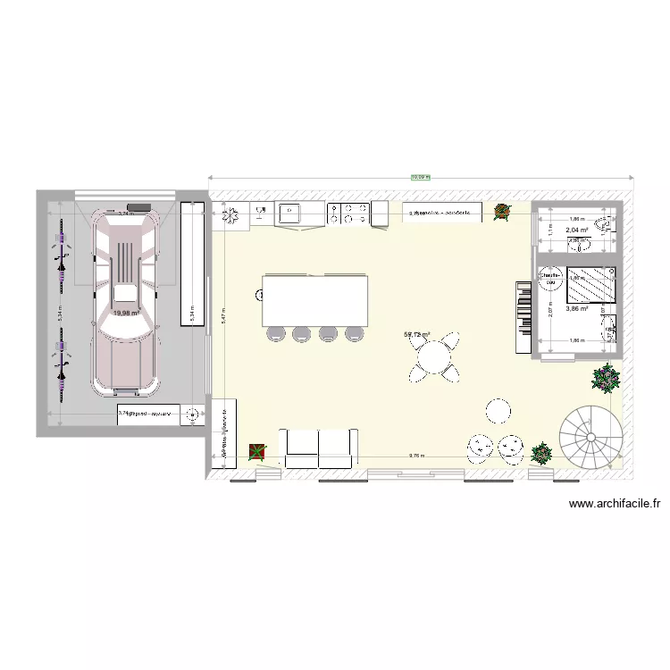 B&eacute;doin V2. Plan de 