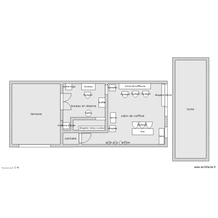 quickcoiff. Plan de 