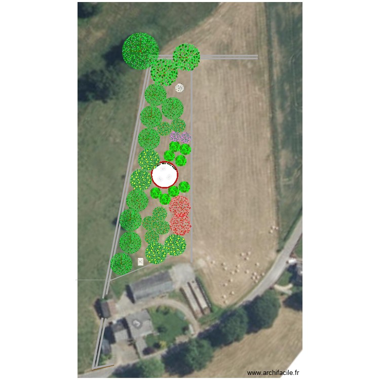 Potager et Verger. Plan de 0 pièce et 0 m2