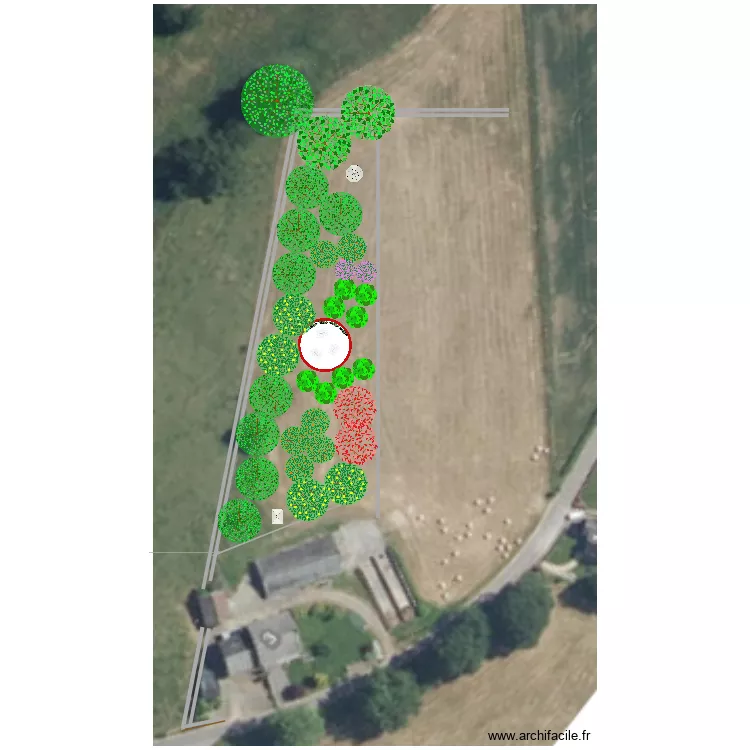 Potager et Verger. Plan de Potager et Verger. Plan de