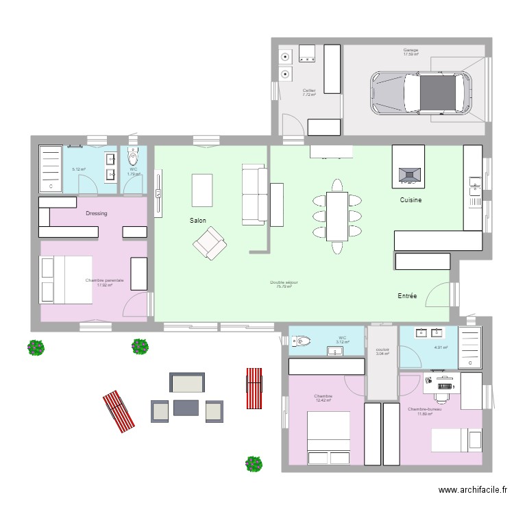 Maison 02 v3. Plan de 0 pièce et 0 m2