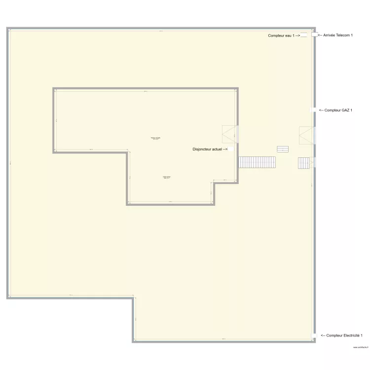 plan de masse portet Actuel. Plan de 