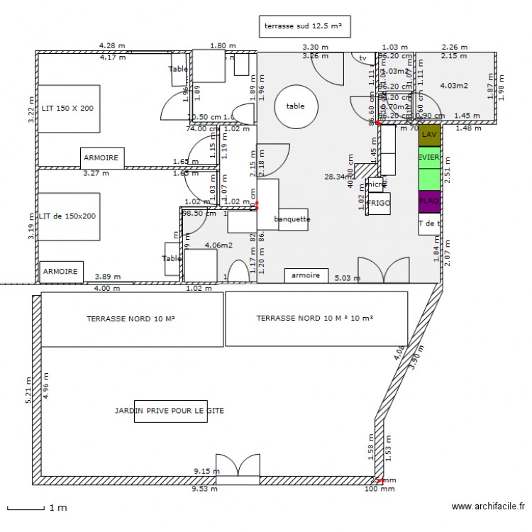 GITE DERNIER. Plan de 0 pièce et 0 m2