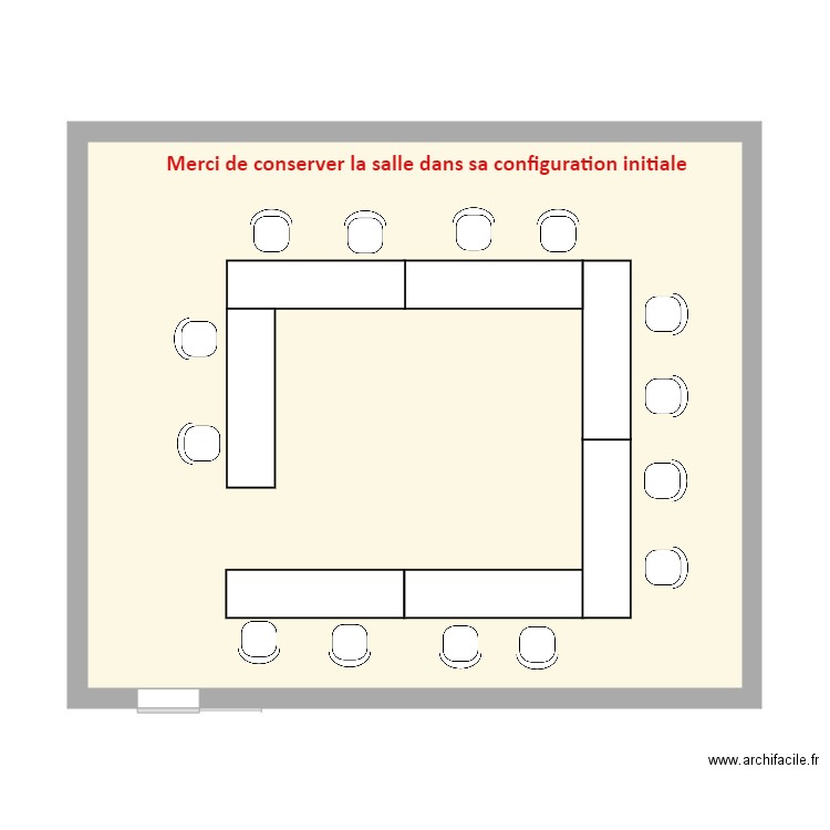 Salle de réunion 508 au 84 Grenelle. Plan de 0 pièce et 0 m2