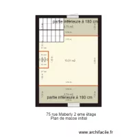 Plan de masse initial 2 eme &eacute;tage 75 MABERLY