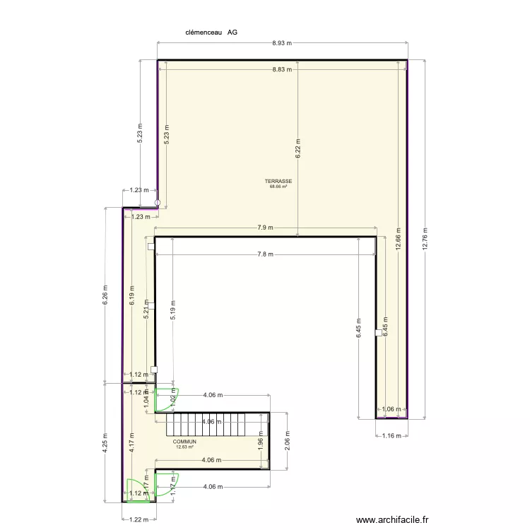 CLEMENCEAU AG. Plan de 