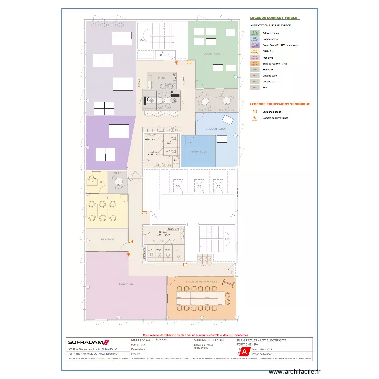 IMPLANTATION DU 4eme - Proposition 2. Plan de IMPLANTATION DU 4eme - Proposition 2. Plan de