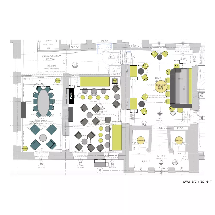 bar salon1 et salon 2   29 03 19. Plan de 